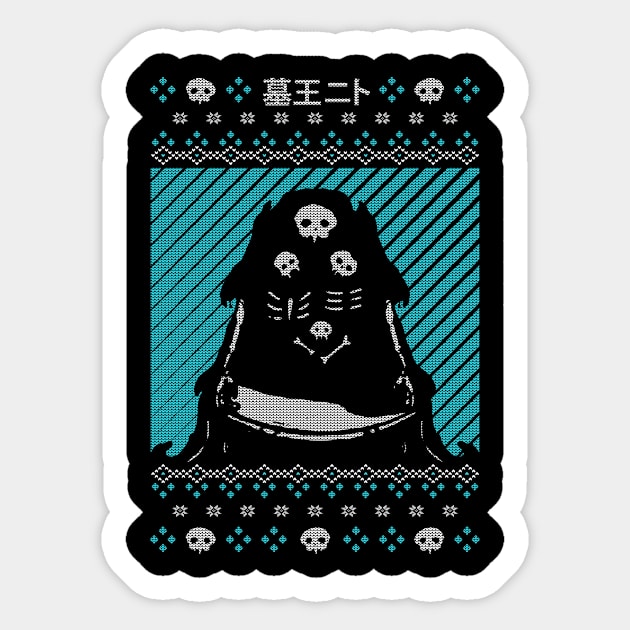 Dead Matter & Bones Christmas Sticker by Alundrart
